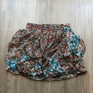 Wet seal ruffle skirt